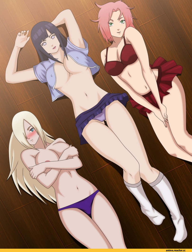 Anime Ero, Sakura Haruno, Naruto, Ino Yamanaka, Hinata Hyuga, DarthDingus, Anime