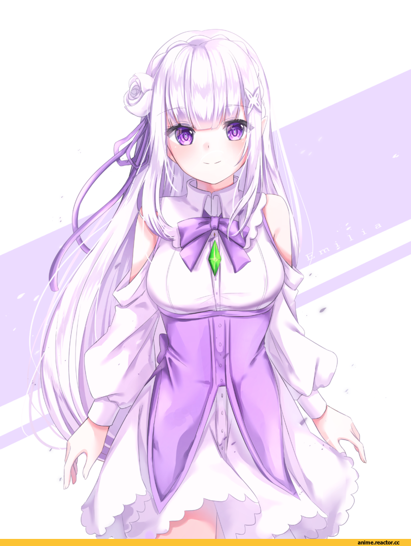Emilia (re zero), Re Zero Kara Hajimeru Isekai Seikatsu, kuro (rudyan0128), Anime