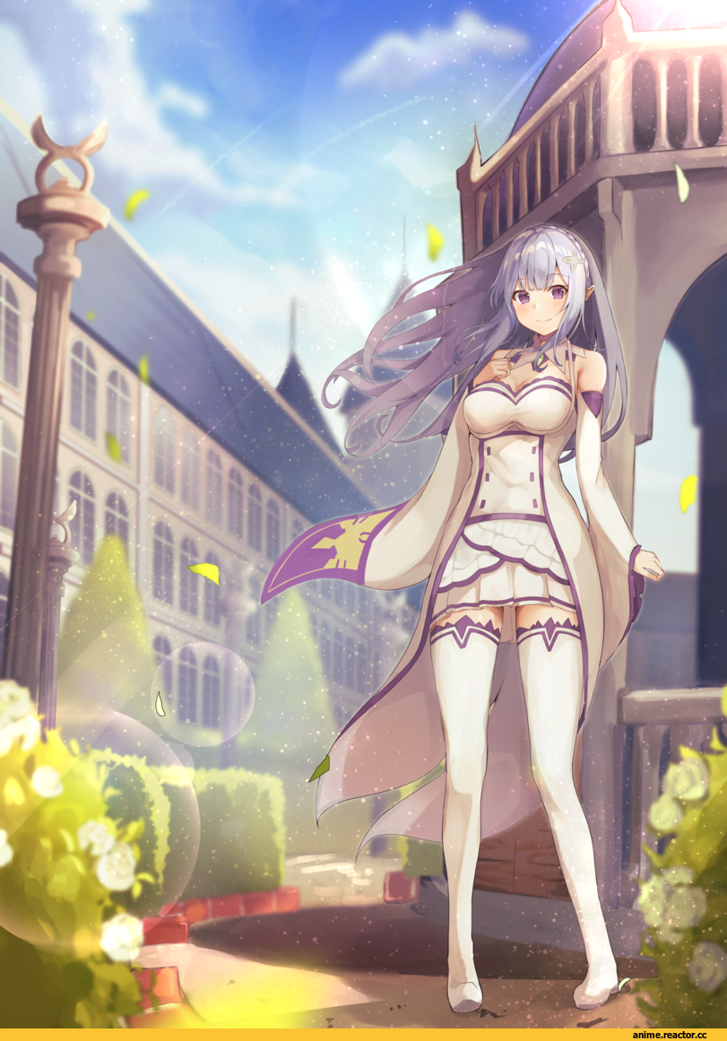 Anime Art, artist, Emilia (re zero), Re Zero Kara Hajimeru Isekai Seikatsu, shiina aoi, Anime