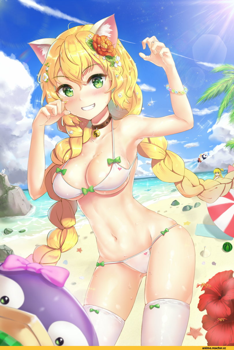 Animal Ears, Anime Art, neko, Anime Ero, Sword Girls, Anime Ero Swim, Anime