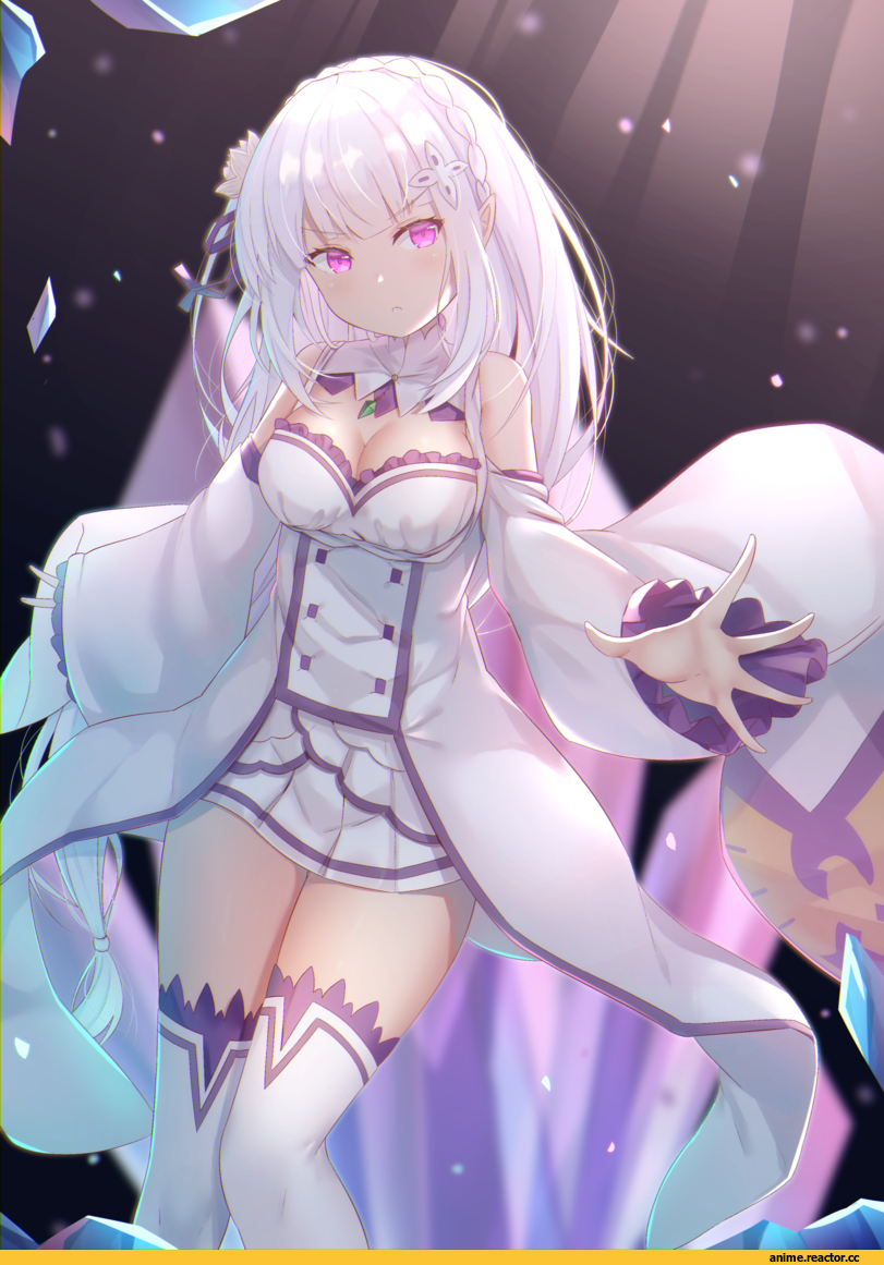 Emilia (re zero), Re Zero Kara Hajimeru Isekai Seikatsu, f (milfaaaaa), Anime
