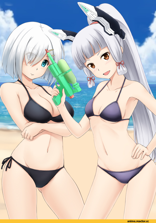 Murakumo (Kantai Collection), Kantai Collection, Hamakaze (Kantai Collection), Fuuma Nagi, Anime Art, Anime Ero Swim, Anime Ero, Anime