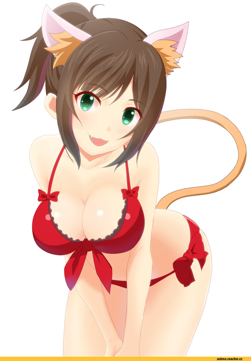 Anime Ero, Maekawa Miku, Idolmaster, Takahirokun, Anime Art, Anime Ero Swim, neko, Animal Ears, Anime