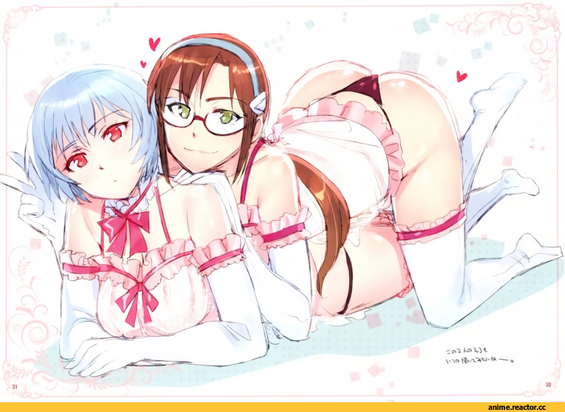 Evangelion, Rei Ayanami, Mari Makinami, Anime Ero, Anime