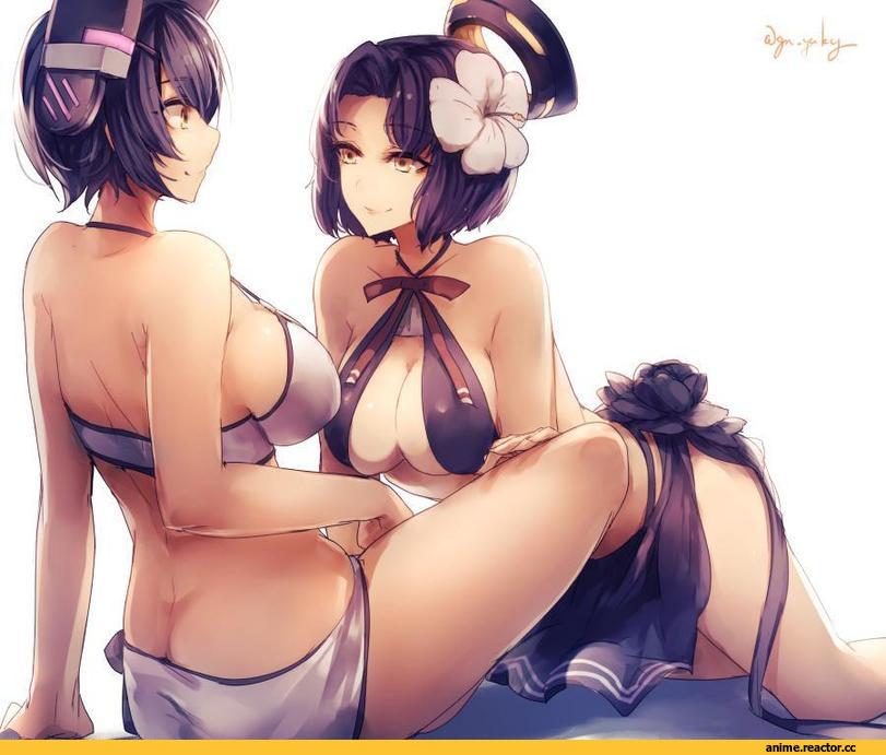Tenryuu, Kantai Collection, Kyouya (Mukuro238), Anime Art, tatsuta (kantai collection), Anime Ero Swim, Anime Ero, Shoujo Ai, Anime