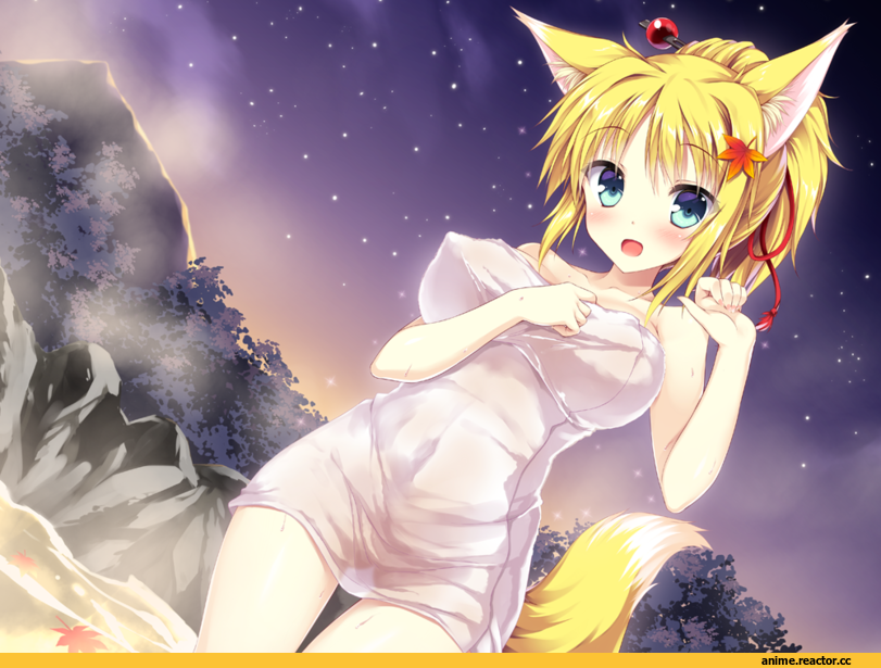 Anime Art, Dog Days, Yukikaze Panettone, Anime Ero, Animal Ears, Kitsune, Anime Ero Swim, Anime