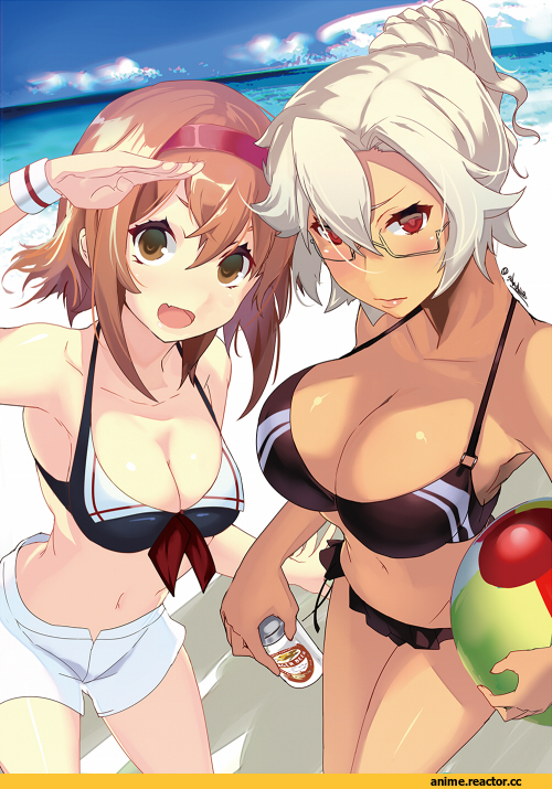 Musashi (Kantai Collection), Kantai Collection, Shiratsuyu (Kantai Collection), Anime Ero Swim, Anime Ero, sakuhiko, Anime Ero Megane, Anime