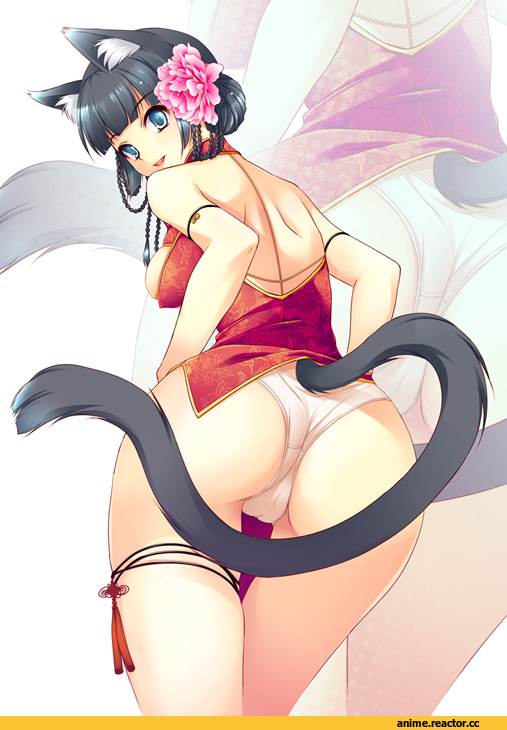 Anime Ero, Anime Original, Anime Art, Неко, Animal Ears, Anime Ero Pantsu, oshiri, Anime