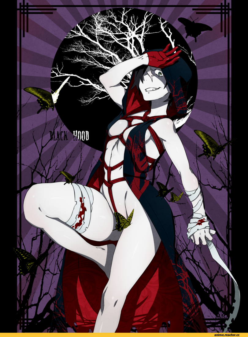 Kamezaemon, Anime Art, black hood, Adult BDSM, Anime Ero BDSM, Anime Ero, Anime