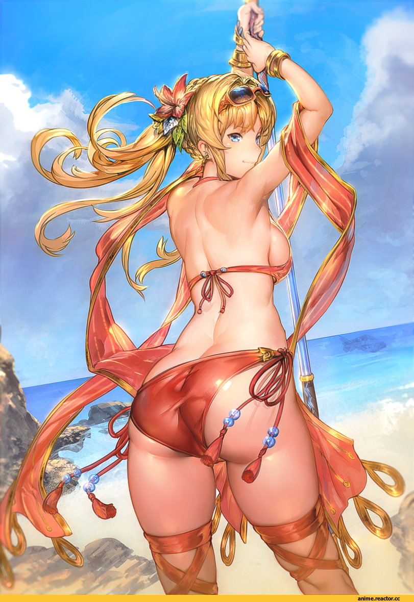 Granblue Fantasy, Zeta (Granblue Fantasy), Aos Libido, Anime Ero Swim, Anime Ero, oshiri, Anime