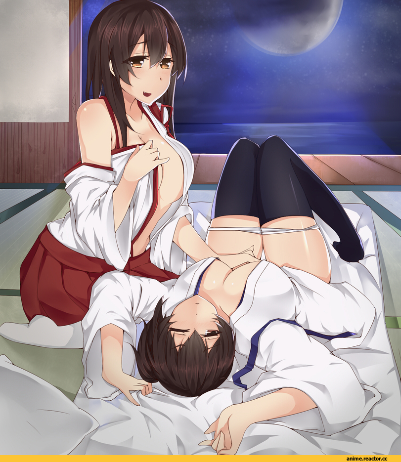 Akagi, Kantai Collection, Kaga (Kantai Collection), Anime Ero Yuri, Anime Ero BDSM, Anime Ero, rokukatamari, Anime