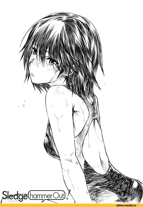 Anime Ero, Anime Ero Swim, amagami, nanasaki ai, Anime Art, Anime Paint, Monochrome (Anime), yoshijima ataru, Anime