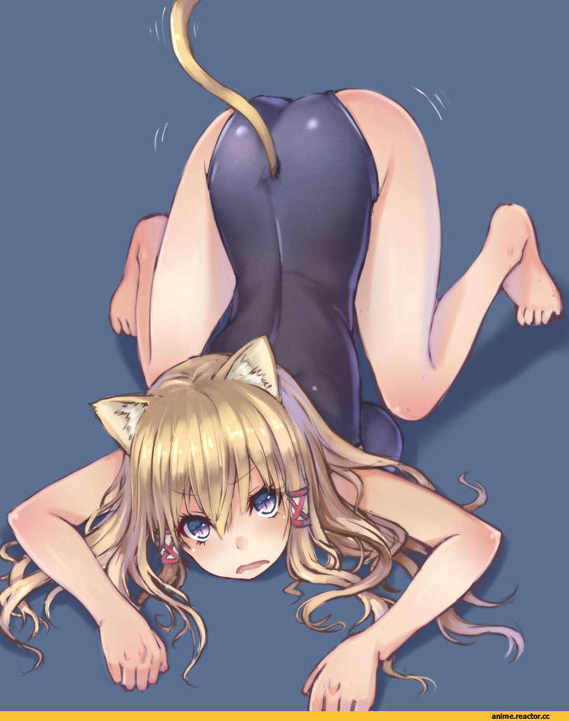 Anime Art, Oukawa Yuu, neko, Animal Ears, Moriya Suwako, Touhou Project, Anime Ero Swim, Anime Ero, Anime