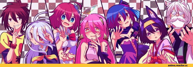 Hatsuse Ino, No Game No Life, Hatsuse Izuna, Plum, Shiro (NGNL), Sora (NGNL), Stephanie dora, yuiti43, Jibril, Anime