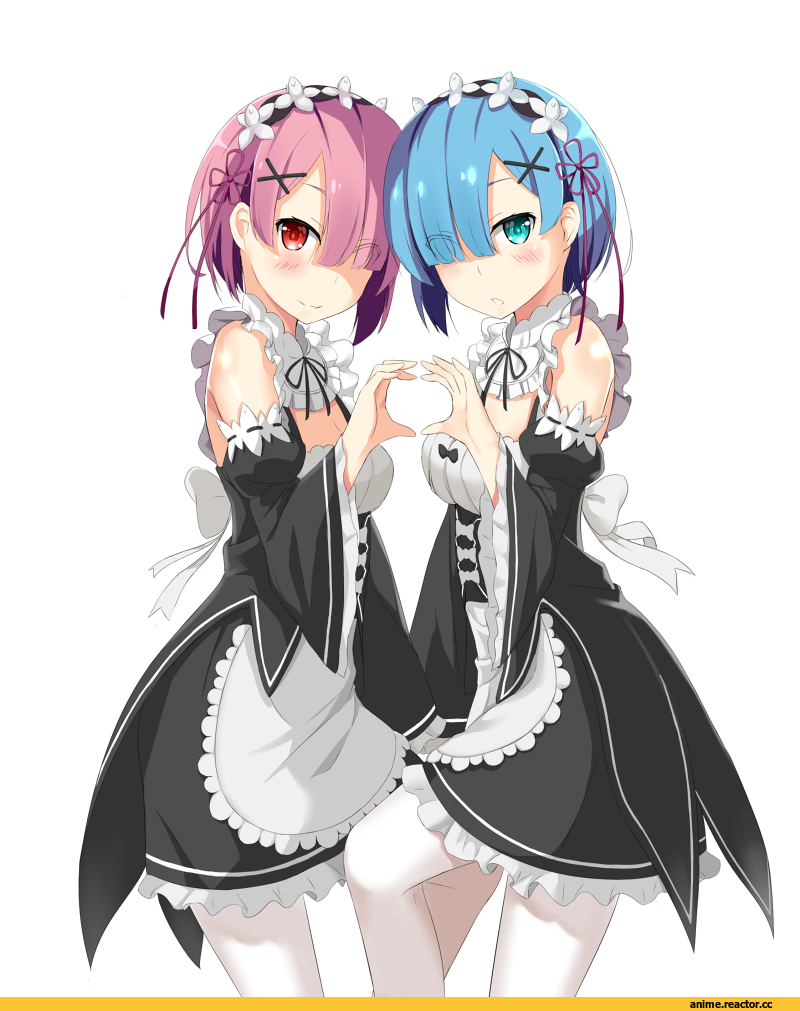 Re Zero Kara Hajimeru Isekai Seikatsu, Ram (Re Zero), Rem (re zero), hg---ay, Anime