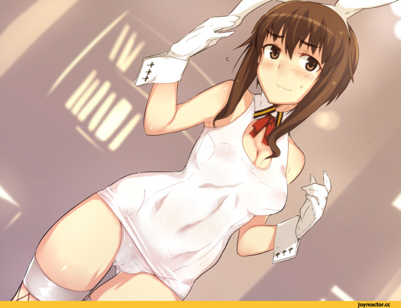 Em, takei junko, Strike Witches, Usagimimi, Animal Ears, Anime Ero Swim, Anime Ero, Anime