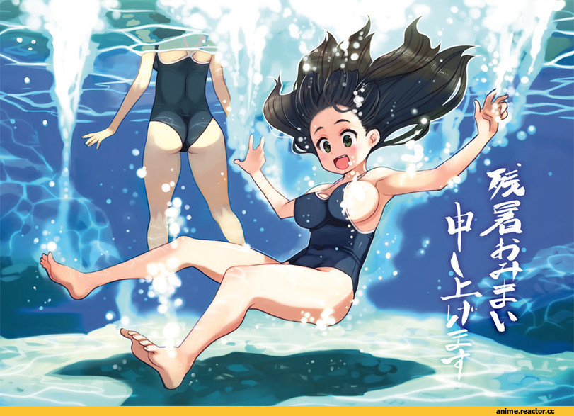 Anime Original, Anime Art, Anime Ero Swim, Anime Ero, nomura ryouji, Anime