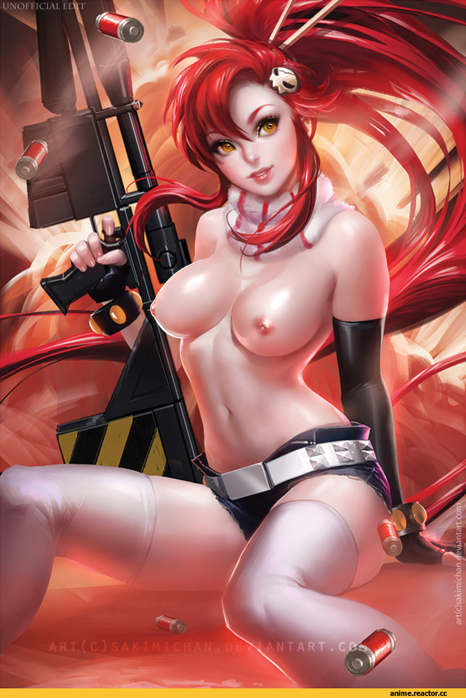 Sakimichan, Yoko Littner, Tengen Toppa Gurren Lagann, Anime Ero, Anime Ero Oppai, Anime