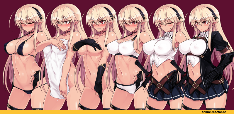 Null (nyanpyoun), Anime Art, AO, Anime Ero Swim, Anime Ero, Anime