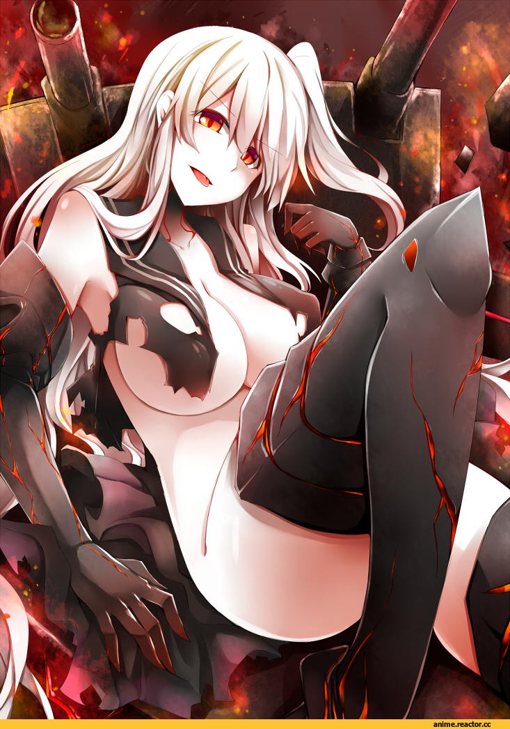 Aircraft Carrier Hime, Kantai Collection, Anime Ero Oppai, Anime Ero, Anime Art, ray83222, Shinkaisei-kan, Anime