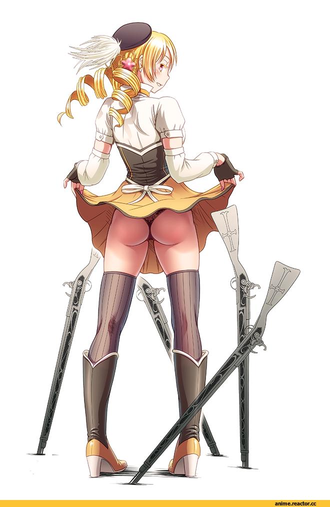 Wokada, Anime Art, Anime Adult pantsu, Anime Ero, Mahou Shoujo Madoka Magica, Tomoe Mami, oshiri, Anime