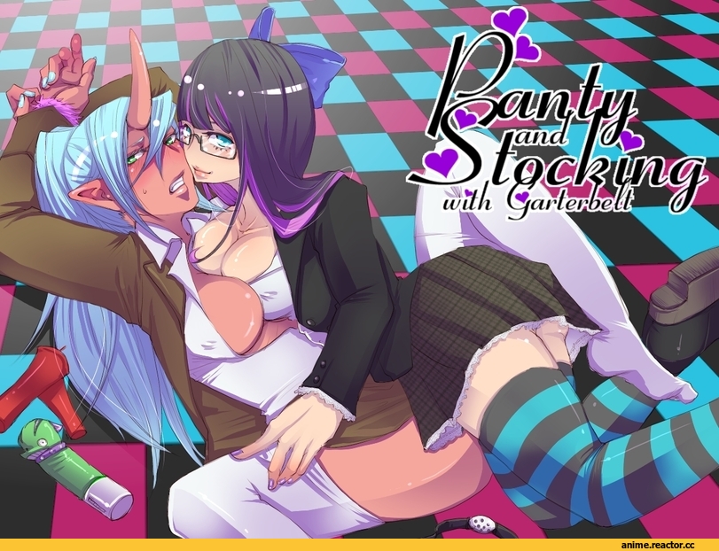 Panty & Stocking with Garterbelt, chuck, Kneesocks, stocking, Anime Ero, Anime