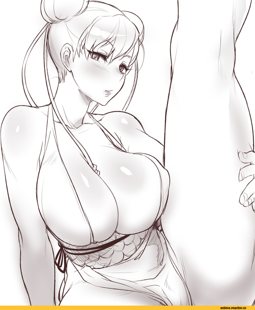 Chun Li, naso4, Anime Ero, Street Fighter, Игры, Игровая эротика, Anime Ero Kyonyuu, Monochrome (Anime), Anime Art, Anime