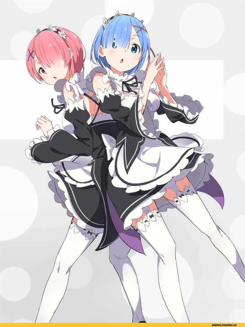 Re Zero Kara Hajimeru Isekai Seikatsu, Ram (Re Zero), Rem (re zero), Maid, Anime