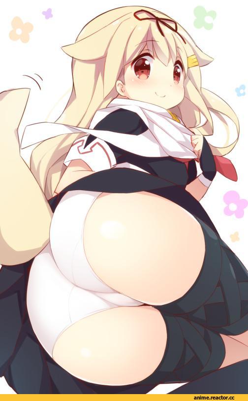 Yuudachi, Kantai Collection, Watanohara, Anime Art, oshiri, Anime Ero, Adult pantsu, Anime