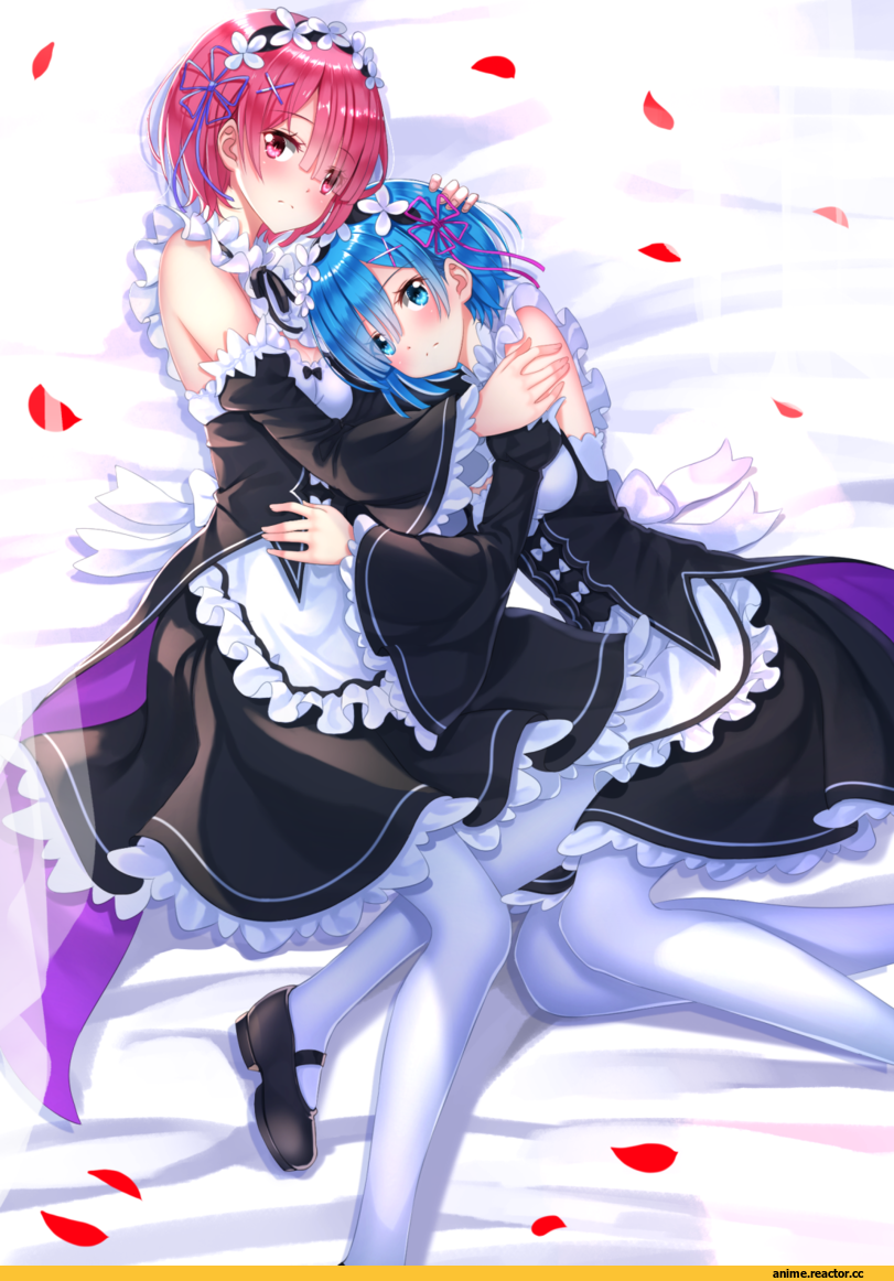 Ram (Re Zero), Rem (re zero), Re Zero Kara Hajimeru Isekai Seikatsu, Swordsouls, Anime Art, Anime