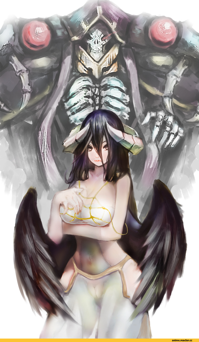 Albedo, Ainz Ooal Gown, Overlord (Anime), alzh95, Anime Art, Anime Ero, Anime