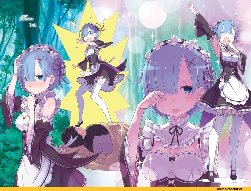 Re Zero Kara Hajimeru Isekai Seikatsu, Natsuki Subaru, Rem (re zero), gashin, Anime