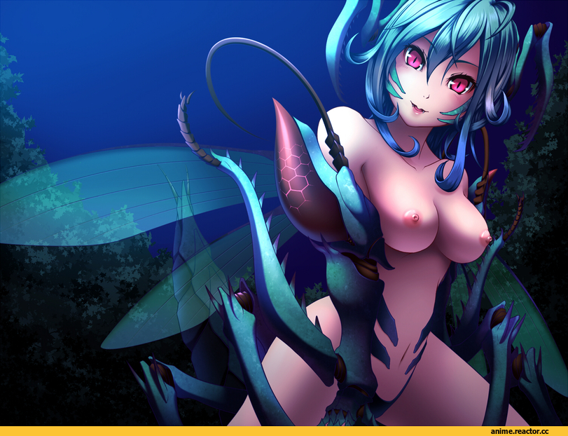 Anime Original, Anime Art, Monster Girl (Anime), Anime Ero, Anime Ero Oppai, Insect Girl, Anime