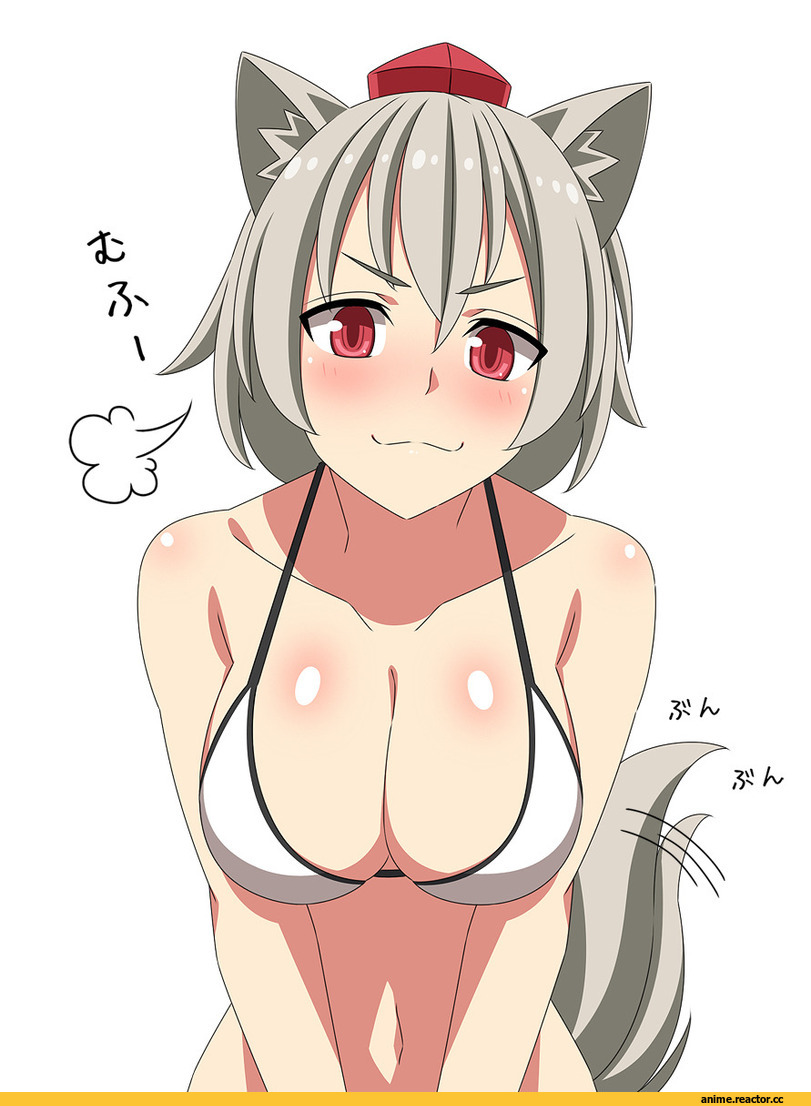 itawa sa, Inubashiri Momiji, Touhou Project, Inumimi, Animal Ears, Anime Ero Swim, Anime Ero, Anime