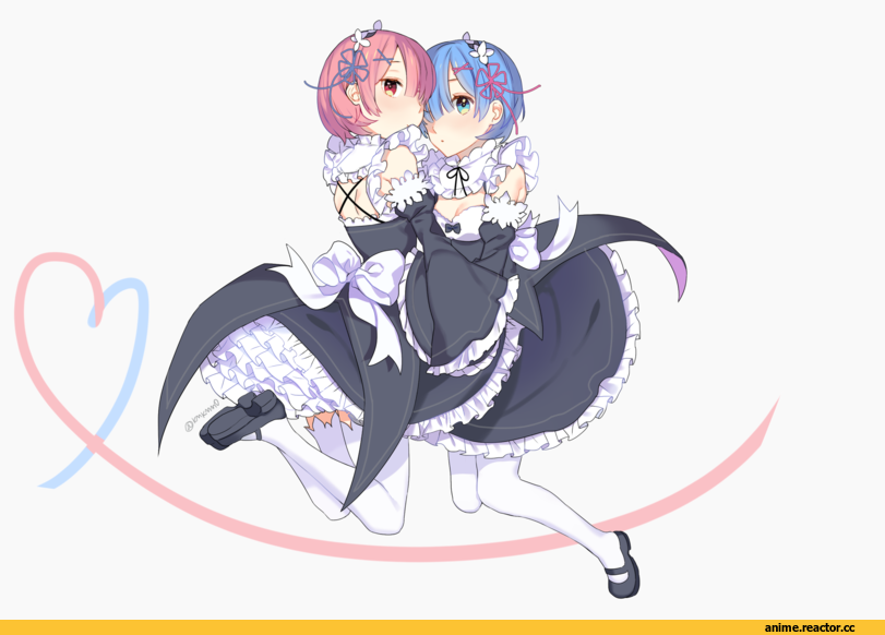 Re Zero Kara Hajimeru Isekai Seikatsu, Rem (re zero), Ram (Re Zero), Maid, Anime