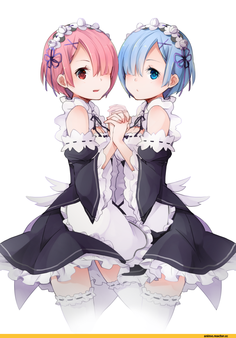 Re Zero Kara Hajimeru Isekai Seikatsu, Rem (re zero), Ram (Re Zero), nerokuro, Anime