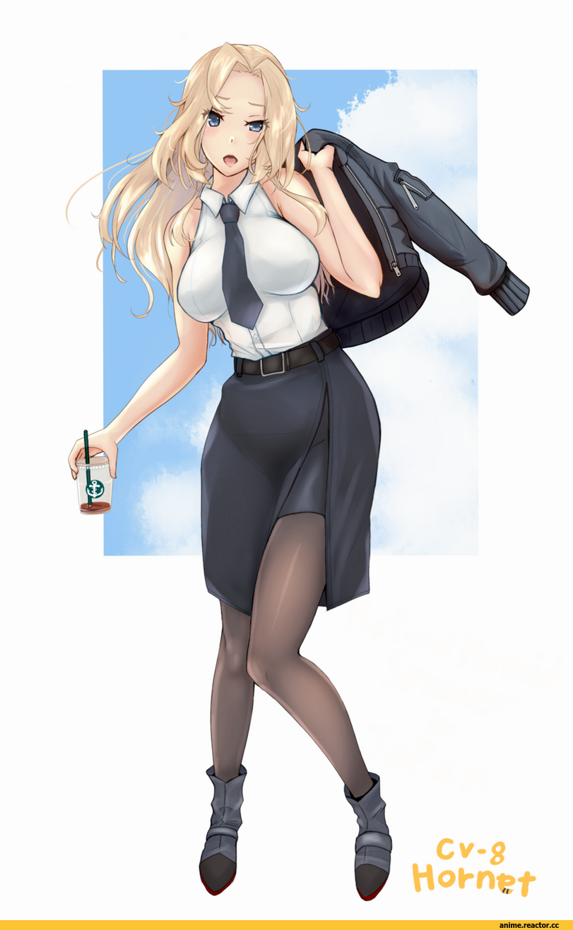 Hornet (Kantai Collection), Kantai Collection, r31harutan, Kyonyuu, Anime Ero, Anime