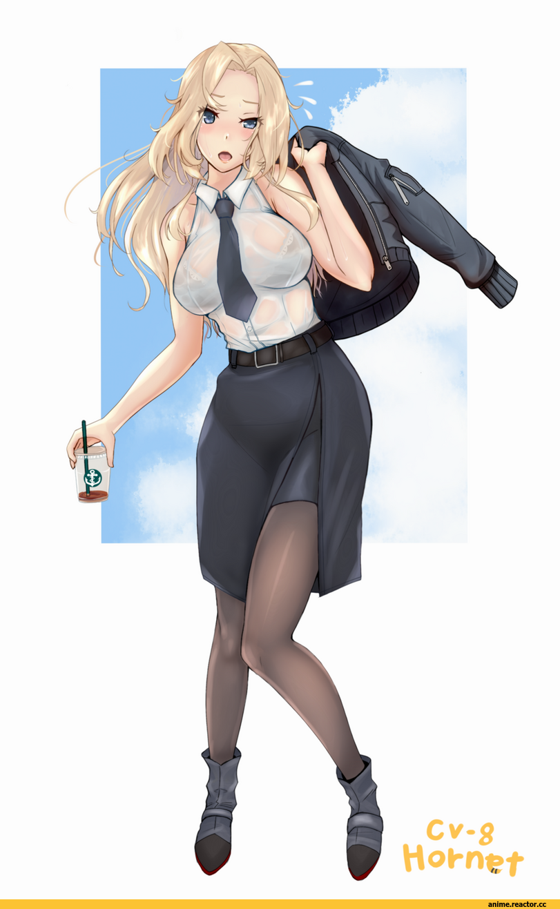Hornet (Kantai Collection), Kantai Collection, r31harutan, Kyonyuu, Anime Ero, Anime
