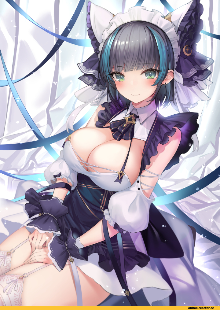 mizya, Anime Art, artist, Kyonyuu, Anime Ero, Azur Lane, cheshire (azur lane), Anime