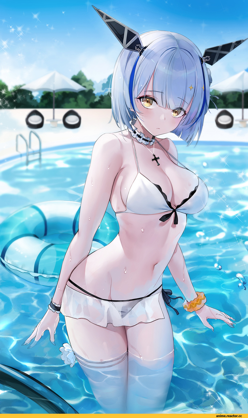 yumaomi, Anime Art, artist, Anime Ero Swim, Anime Ero, gascogne (azur lane), Azur Lane, Anime