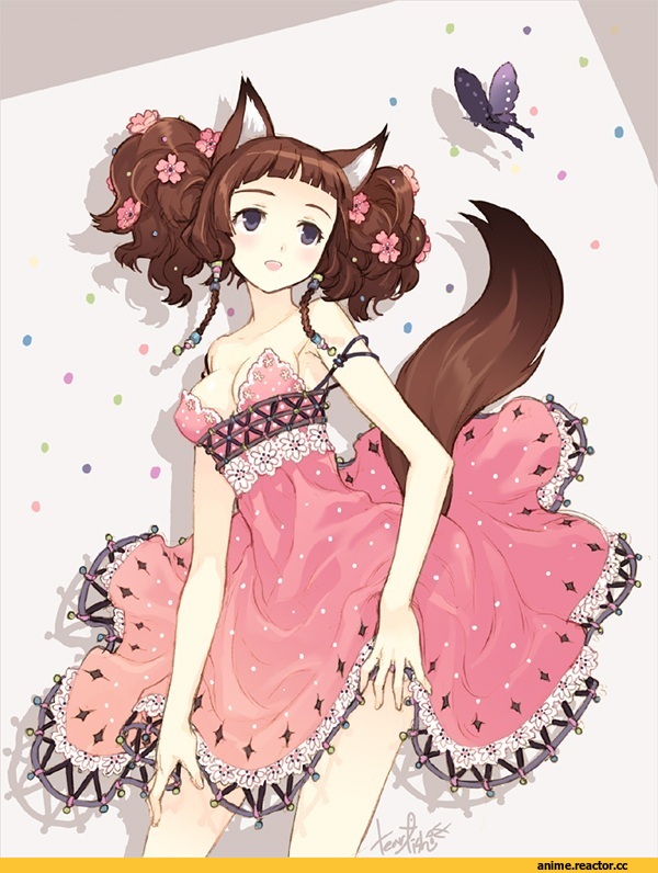 няша, Anime Art, песочница, Anime