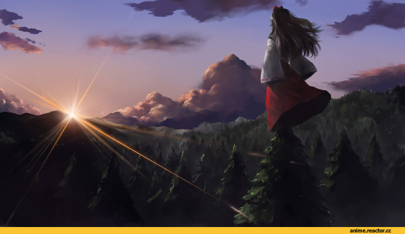 Anime Art, Touhou Project, Hakurei Reimu, Anime