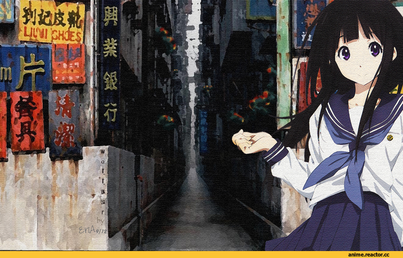 Anime Art, Hyouka, Читанда Эру, Chitanda Eru, Anime