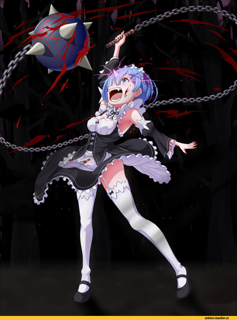 Re Zero Kara Hajimeru Isekai Seikatsu, Rem (re zero), ossannoa, в комментариях ещё, Anime