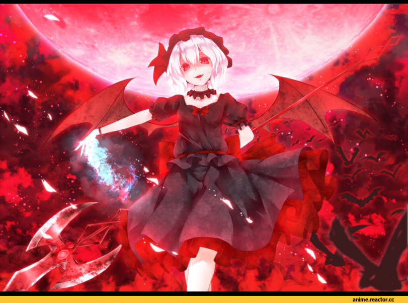 Anime Art, песочница, Touhou Project, Remilia Scarlet, Anime