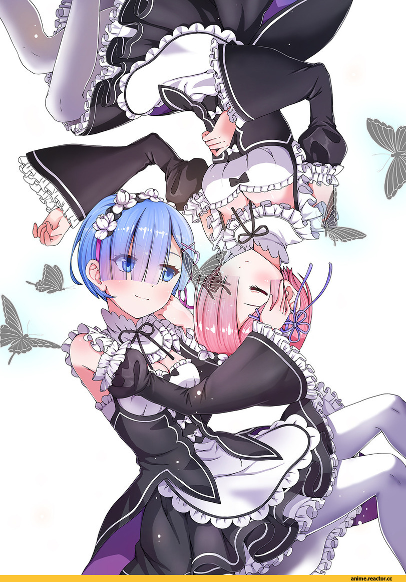 Re Zero Kara Hajimeru Isekai Seikatsu, Rem (re zero), Ram (Re Zero), leafyanna, Anime