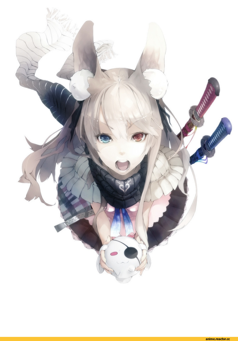 Anime Art, Redjuice, heterochromia, Anime