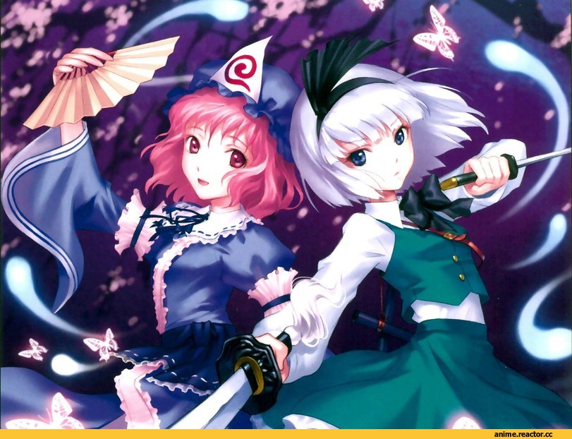 Anime Art, Remilia Scarlet, Touhou Project, Izayoi Sakuya, Konpaku Youmu, Saigyouji Yuyuko, Anime