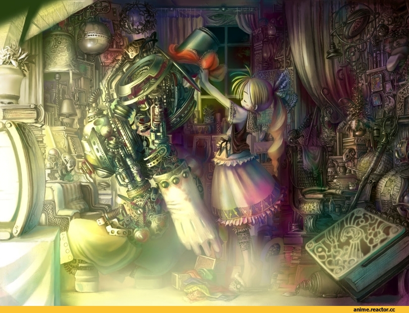 Anime Art, робот, Anime