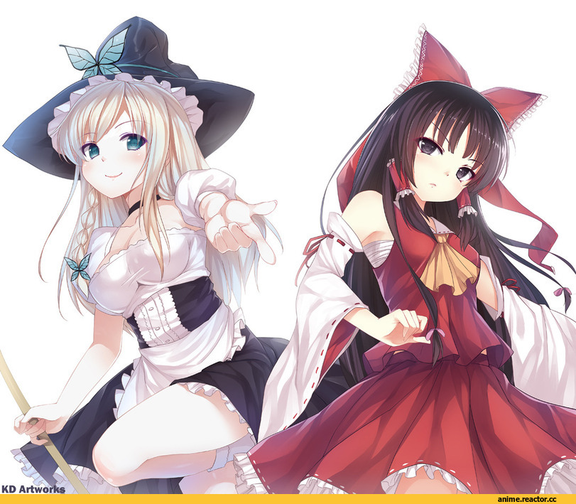 Boku wa Tomodachi ga Sukunai, Touhou Project, Anime Art, Mikazuki Yozora, Сэна Касивадзаки, Kashiwazaki Sena, Hakurei Reimu, Kirisame Marisa, песочница, Anime